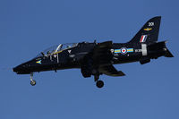 XX201 @ EGOV - Hawk T.1, Coded 201,  of 208 Squadron on short finals for runway 31 at EGOV. - by Derek Flewin