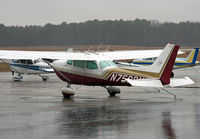 N758DN @ KMIV - Not a good day for flying for this Cessna - or any of the other aircraft on the ramp. - by Daniel L. Berek