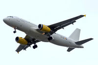 EC-LQM @ EGLL - Airbus A320-232 [2223] (Vueling Airlines) Home~G 14/07/2012. On approach 27R. - by Ray Barber