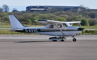 G-AVVC @ EGFH - Visiting Reims/Cessna Skyhawk. - by Roger Winser