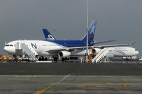 CC-CQF @ NZAA - Parked on a remote stand for repairs on the landing gear - by Micha Lueck