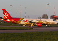 9H-AEO @ EGSH - Taxiing to stand 4 in the last ray of sun.... - by Matt Varley
