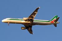 EI-IXO @ EGLL - Airbus A321-112 [0495] (Alitalia) Home~G 02/11/2012. On approach 27R. - by Ray Barber
