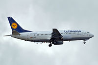 D-ABEE @ EGLL - Boeing 737-330 [25216] (Lufthansa) Home~G 28/08/2011. On approach 27L. - by Ray Barber