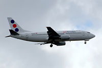YU-ANF @ EGLL - Boeing 737-3H9 [23330] (JAT Airways) Home~G 27/08/2011. On approach 27L. - by Ray Barber