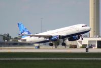 N729JB @ PBI - Jet Blue A320 - by Florida Metal