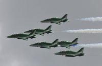 8805 @ EGDY - The Royal Saudi Air Force Green Falcons - comprising 8805, 8806, 8807, 8808, 8810 ans 8814 performing at RNAS open day 2012 - by John Coates