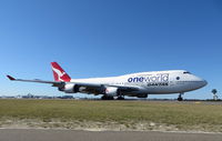 VH-OEF @ YSSY - Qantas Airways. 747-438ER. VH-OEF cn 32910 1313. Sydney - Kingsford Smith International (Mascot) (SYD YSSY). Image © Brian McBride. 11 August 2013 - by Brian McBride