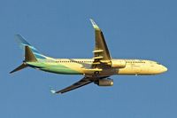 PK-GMM @ YPPH - Garuda's 2010 Boeing 737-8U3, c/n: 30145 climbs away from Perth Int. - by Terry Fletcher