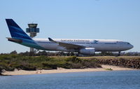 PK-GPM @ YSSY - Garuda Indonesia. A330-243. PK-GPM cn 1214. Sydney - Kingsford Smith International (Mascot) (SYD YSSY). Image © Brian McBride. 11 August 2013 - by Brian McBride