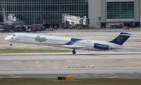 N836RA @ MIA - The last flight of DAE MD-83, it would return empty as Dutch Antilles Express would fold. - by Florida Metal