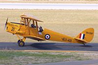VH-CKF @ YPJT - VH-CKF (A17-421), 1941 De Havilland Australia DH-82A Tiger Moth, c/n: DHA596
 at Jandakot - by Terry Fletcher