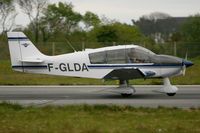 F-GLDA @ LFRB - Robin DR-400-160 Chevalier, Landing Rwy 25L, Brest-Guipavas Airport (LFRB-BES) - by Yves-Q