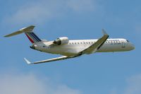 F-GRZC @ LFRB - Canadair Regional Jet CRJ-702, Take off rwy 07R, Brest-Guipavas Airport (LFRB-BES) - by Yves-Q