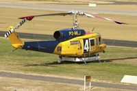 P2-MLJ @ YPJT - Bell 214B-1, c/n: 28066 at Jandakot on fire-fighting contract - by Terry Fletcher