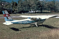 HB-EPL @ LSZD - Partenavia P.66B Oscar 150 [39] Ascona~HB 27/09/1984. Taken from a slide. - by Ray Barber