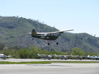 N5199G @ SZP - 1953 Cessna 305A O-1 BIRD DOG, Continental O-470-11 213 Hp, takeoff climb Rwy 22 - by Doug Robertson