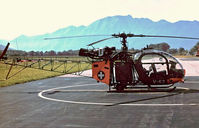 V-62 @ LSZL - Sud Aviation SE.3130 Alouette II [1914] (Swiss Air Force) Locarno~HB 27/09/1984. Taken from a slide. - by Ray Barber