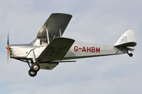 G-AHBM @ EGBR - De Havilland DH-87B Hornet Moth at The Real Aeroplane Club's Pre-Hibernation Fly-In, Breighton Airfield, October 2013. - by Malcolm Clarke