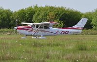 G-ZGZG @ EGFH - Visiting Cessna Skylane departing Runway 22. - by Roger Winser
