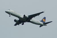 D-AEBP @ EGCC - Lufthansa Regional Embraer ERJ-195LR (ERJ-190-200 LR) on approach to Manchester Airport. - by David Burrell