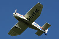 G-BYFM @ EGBR - Jodel DR-1050-M1 at The Real Aeroplane Company's Early Bird Fly-In, Breighton Airfield, April 2014. - by Malcolm Clarke