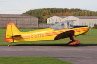 G-AZYS @ EGBR - Scintex CP-301C-1 Emeraude at The Real Aeroplane Club's Pre-Hibernation Fly-In, Breighton Airfield, October 2013. - by Malcolm Clarke