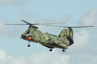 04076 @ ESDF - Hkp4B helicopter of the Swedish Defense Helicopter Fleet flying over Ronneby Air Base during a SAR demo, 2004. - by Henk van Capelle