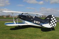 G-PITZ @ EGBR - Pitts S-2A at The Real Aeroplane Club's Early Bird Fly-In, Breighton Airfield, April 2014. - by Malcolm Clarke