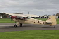 G-AJIT @ EGBR - Auster J-1 Kingsland at The Real Aeroplane Club's Early Bird Fly-In, Breighton Airfield, April 2014. - by Malcolm Clarke