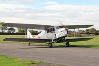 G-AHBM @ EGBR - De Havilland DH-87B Hornet Moth at The Real Aeroplane Club's Pre-Hibernation Fly-In, Breighton Airfield, October 2013. - by Malcolm Clarke