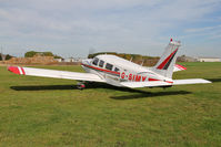 G-SIMY @ EGBR - Piper PA-32-300 Cherokee Six at The Real Aeroplane Club's Pre-Hibernation Fly-In, Breighton Airfield, October 2013. - by Malcolm Clarke