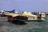 D-EFFB @ EGBG - Wassmer Jodel D.120 Paris-Nice [195] Leicester~G 04/07/1981. Taken from a slide. - by Ray Barber