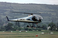 G-AWDU @ EGBC - G-AWDU   Brantly B-2B [481] Cheltenham Racecourse~G 30/05/1981. Taken from a slide. - by Ray Barber