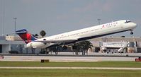 N947DN @ PBI - Delta MD-90 - by Florida Metal