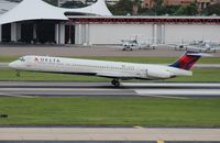 N959DL @ TPA - Delta MD-88 - by Florida Metal