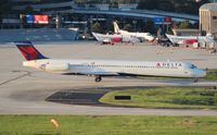 N969DL @ TPA - Delta MD-88 - by Florida Metal