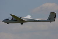 G-CJLZ @ EGHL - airtow launch at Lasham - by Chris Hall