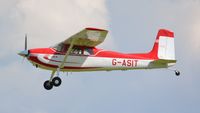 G-ASIT @ EGTH - 41. G-ASIT departing Shuttleworth (Old Warden) Aerodrome. - by Eric.Fishwick