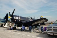 N713JT @ LAL - 1945 Chance Vought F4U-4 Corsair, N713JT, at 2014 Sun n Fun, Lakeland Linder Regional Airport, Lakeland, FL - by scotch-canadian