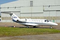 F-HEOL @ EGNX - Cessna 525A, c/n: 525A-0219 at East Midlands - by Terry Fletcher