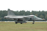 39146 @ ESDF - Saab JAS39A Gripen fighter of the Swedish Air Force at Ronneby Air Base, 2004 - by Henk van Capelle