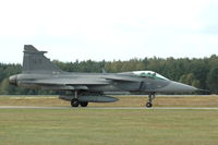 39169 @ ESDF - Saab JAS39A Gripen fighter of the Swedish Air Force at Ronneby Air Base, 2004. - by Henk van Capelle