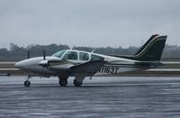 N1163T @ ORL - Beech E55 - by Florida Metal