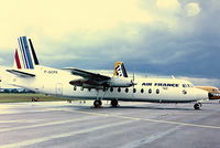 F-GCPX @ LFSN - Fairchild FH-227B [535] (T.A.T./Air France) Nancy-Essey~F 23/09/1984. Taken from a slide. - by Ray Barber