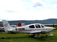 G-OUNI @ EGPN - Visiting Dundee Riverside EGPN, ex G-TABI, c/n 1705 - by Clive Pattle