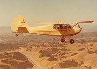 N1403H - 03H flying near Sky Sailing airport around 1983. SF Bay Area. Notice the tow hook above tailwheel. Dan used 03H to tow banners.Did it for many years around the S F Bay Area. - by S B J