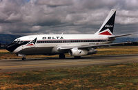N376DL @ KSJC - KSJC - Delta 737 arriving from KSLC in Mar 1988. - by Tom Vance