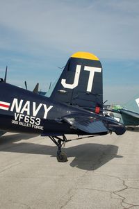 N713JT @ LAL - 1945 Chance Vought F4U-4 Corsair, N713JT, at 2014 Sun n Fun, Lakeland Linder Regional Airport, Lakeland, FL - by scotch-canadian
