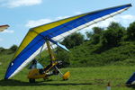 G-BYFF @ EGHP - at the 2014 Microlight Trade Fair, Popham - by Chris Hall